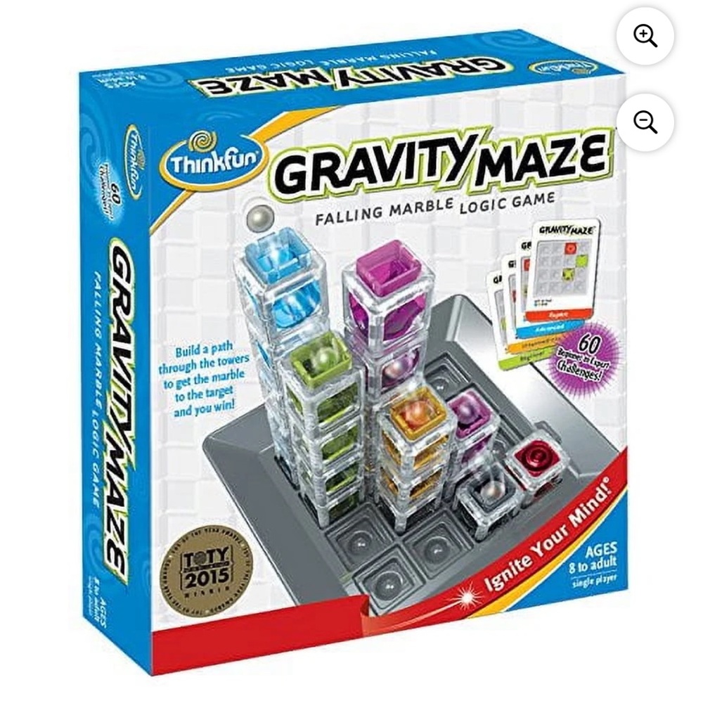 ThinkFun Gravity Maze Falling Marble Logic Game